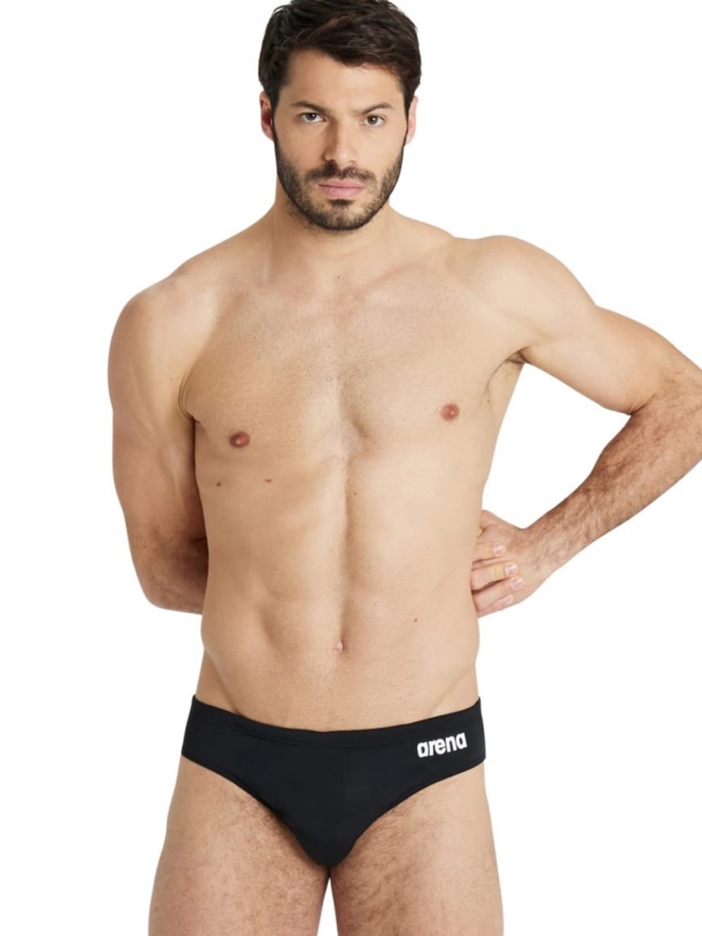 ARENA Men’s Solid Swim Brief Athletic Swimwear Professional Training Swimsuit 26